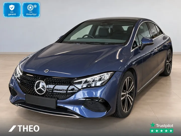 Mercedes-Benz EQE 300 Electric Art Blå metallic – klar til import hos THEO Import