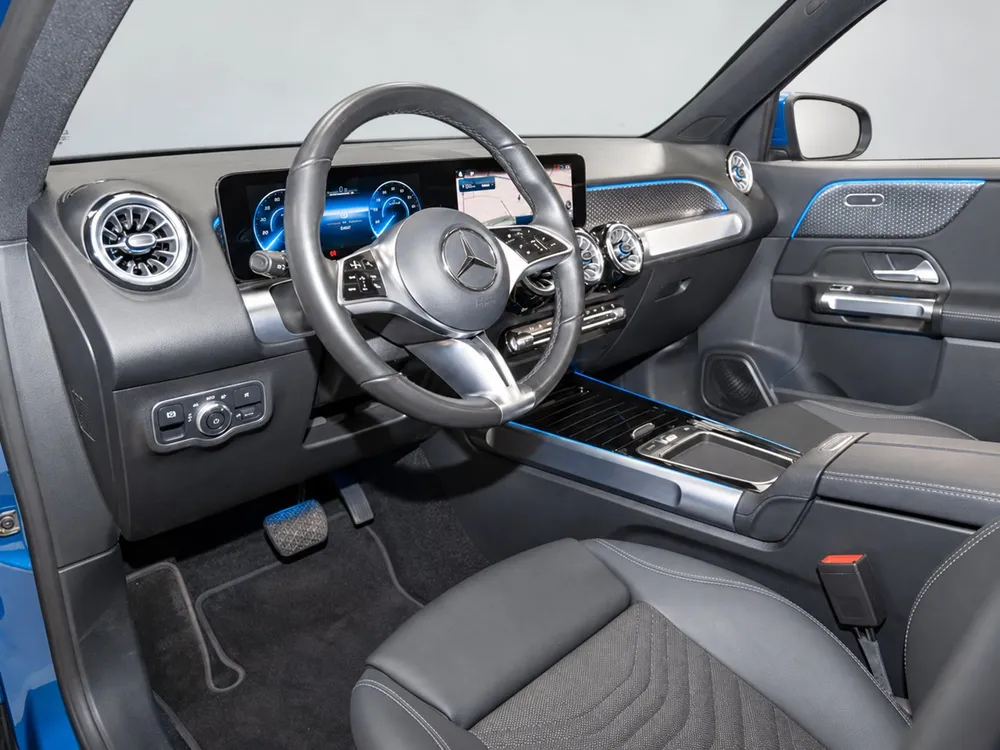 Mercedes-Benz EQB 250+ Progressive Advanced Blå metallic – til salg hos THEO Import